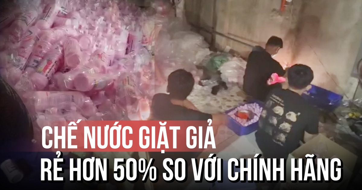Ngỡ ngàng nhà kho chế nước giặt, nước tẩy rửa giả ở TP.HCM