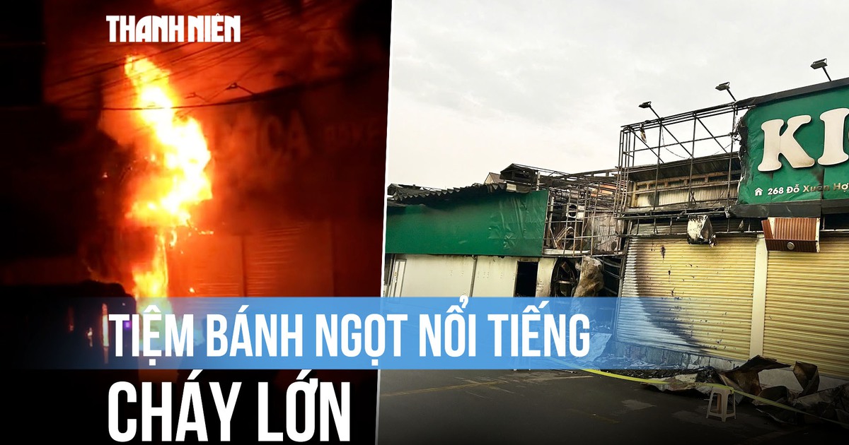 Lửa bao trùm tiệm bánh ngọt nổi tiếng ở TP.HCM