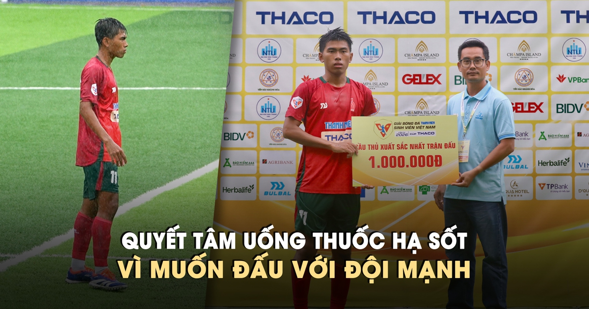 Uống thuốc hạ sốt để đấu với đội mạnh, hậu vệ Đồng Nai ẵm luôn 'Cầu thủ