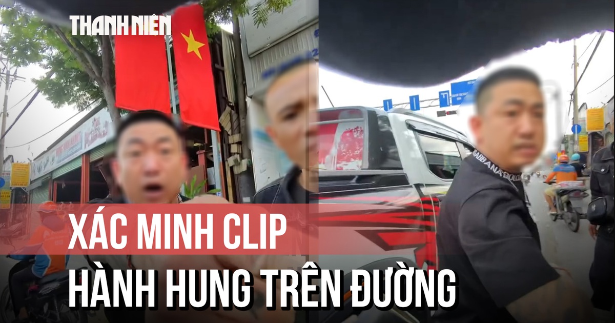 Xác minh clip nhóm người đi ô tô có dấu hiệu hành hung người đi xe máy
