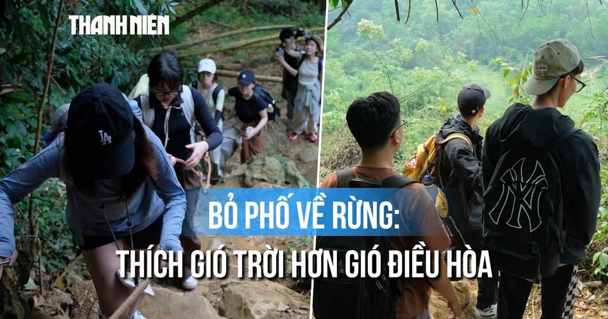 Trekking núi rừng, từ già đến trẻ rủ nhau đi ‘trốn khói bụi’