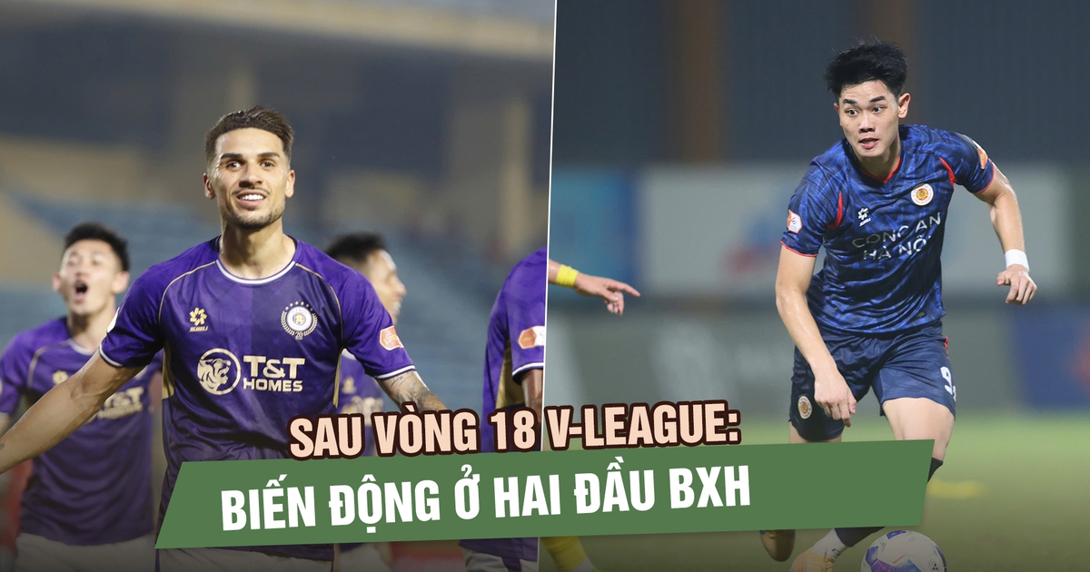 Sau vòng 18 V-League Biến động ở hai đầu bảng xếp hạng