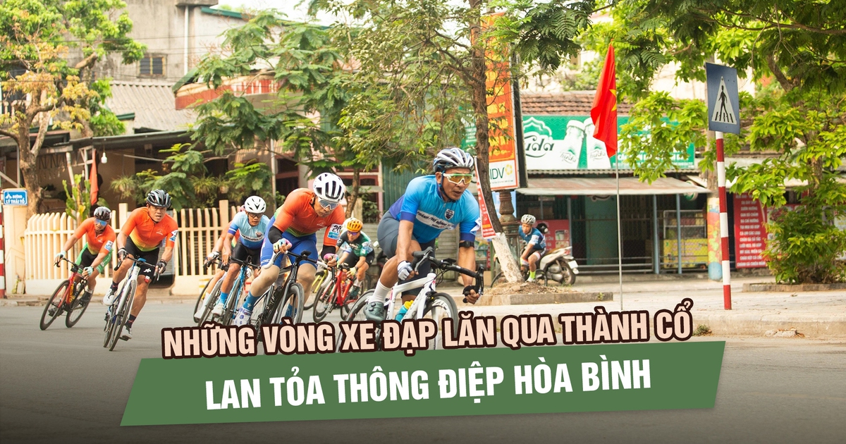 Những vòng xe đạp lăn qua Thành cổ Quảng Trị lan tỏa thông điệp hòa bình