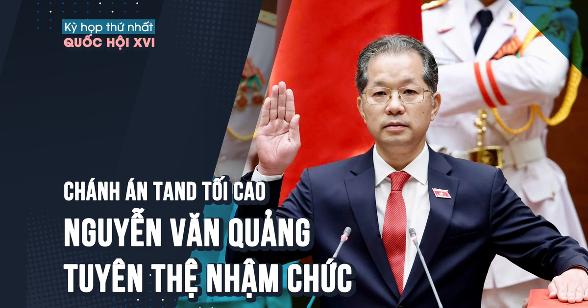 [VIDEO] Chánh án TAND tối cao Nguyễn Văn Quảng tuyên thệ và phát biểu nhậm chức