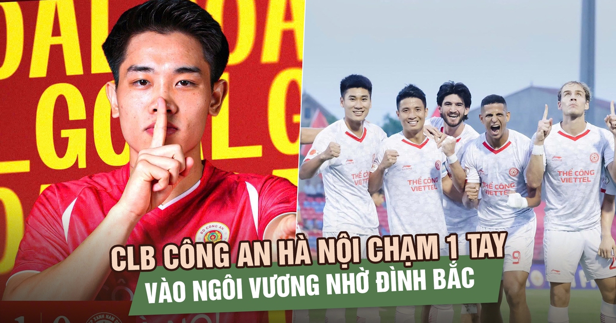 Vòng 22 V-League: CLB Công an Hà Nội chạm 1 tay vào ngôi vương nhờ Đình Bắc