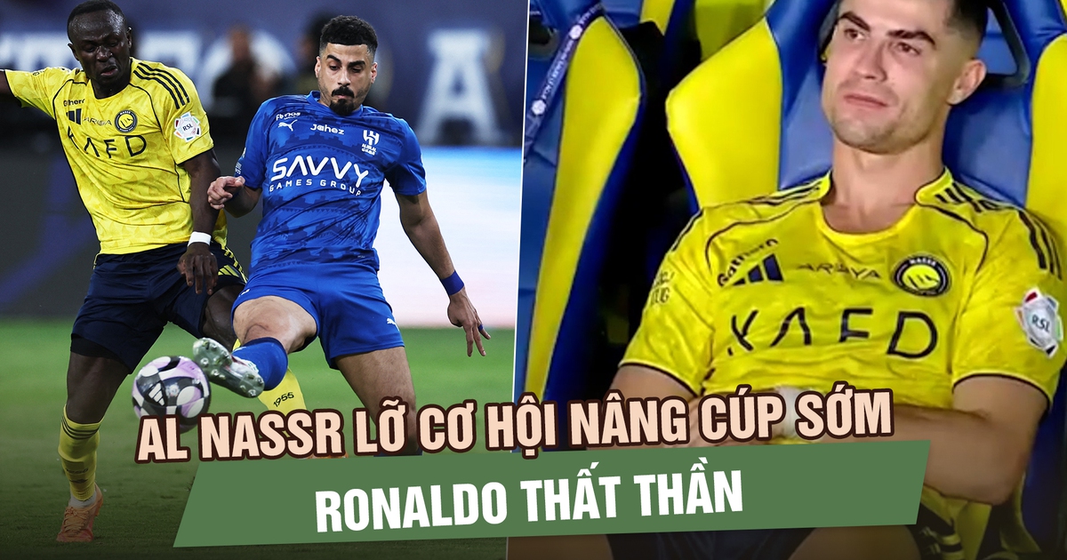 10 giây khiến Al Nassr lỡ cơ hội nâng cúp sớm, Ronaldo thất thần