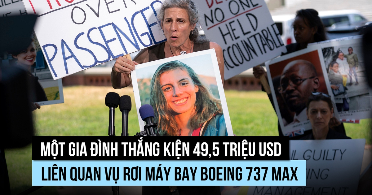Gia đình nạn nhân thắng kiện 49,5 triệu USD trong vụ rơi máy bay Boeing 737 MAX