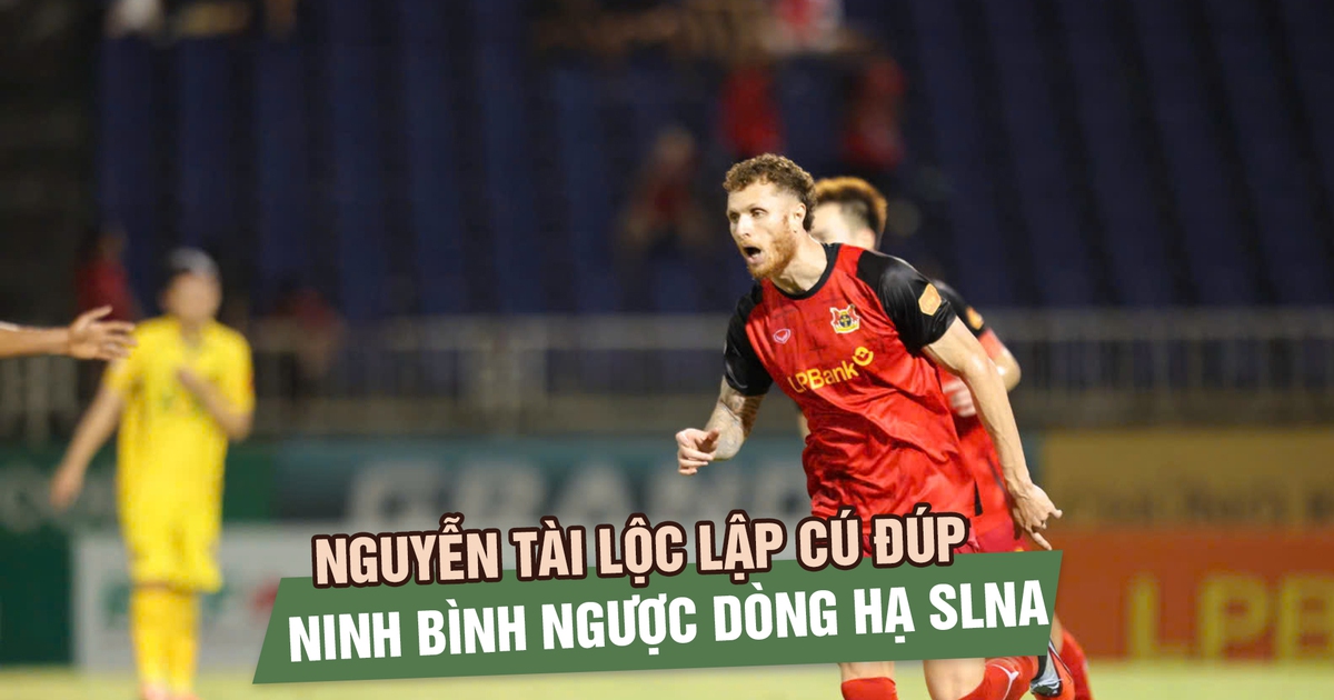 Nguyễn Tài Lộc lập cú đúp, Ninh Bình ngược dòng hạ SLNA trên sân Vinh