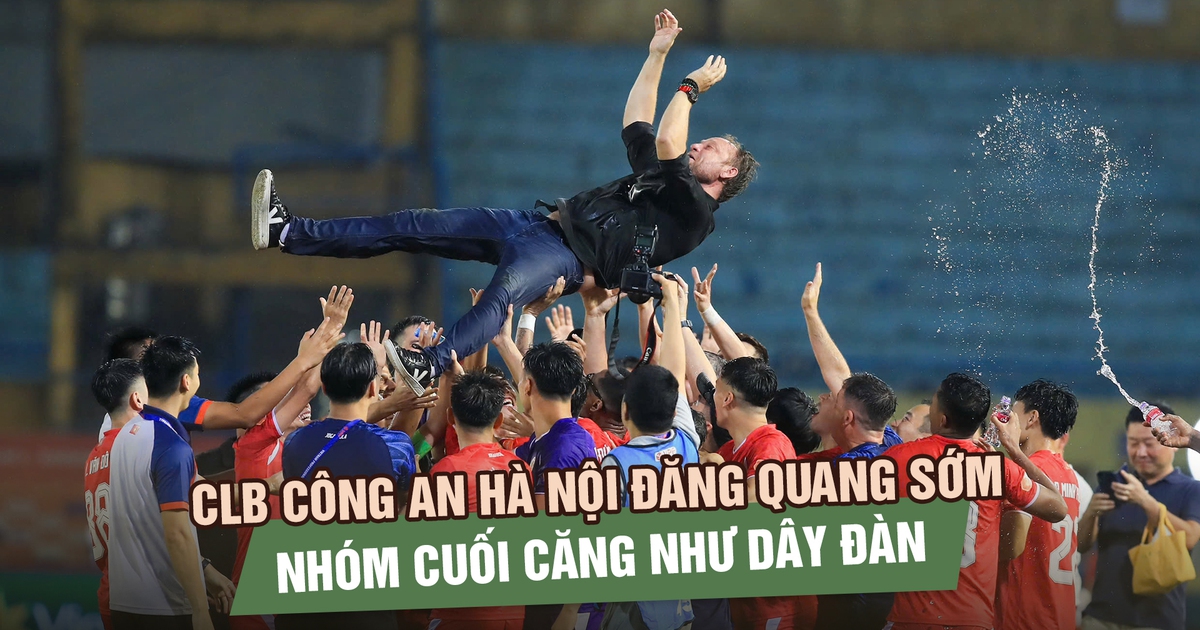 Sau vòng 23 V-League: CLB Công an Hà Nội đăng quang sớm, nhóm cuối căng như dây đàn