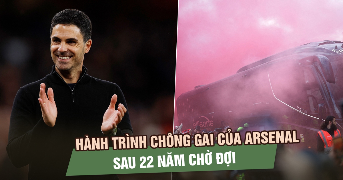 Arsenal chính thức vô địch Ngoại hạng Anh: Hành trình chông gai sau 22 năm chờ đợi