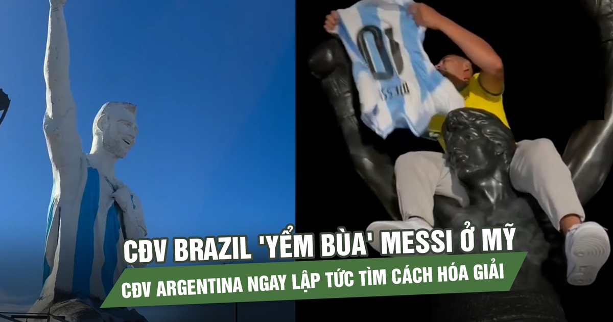 CĐV Brazil 'yểm bùa' Messi ở Mỹ, CĐV Argentina ngay lập tức tìm cách hóa giải