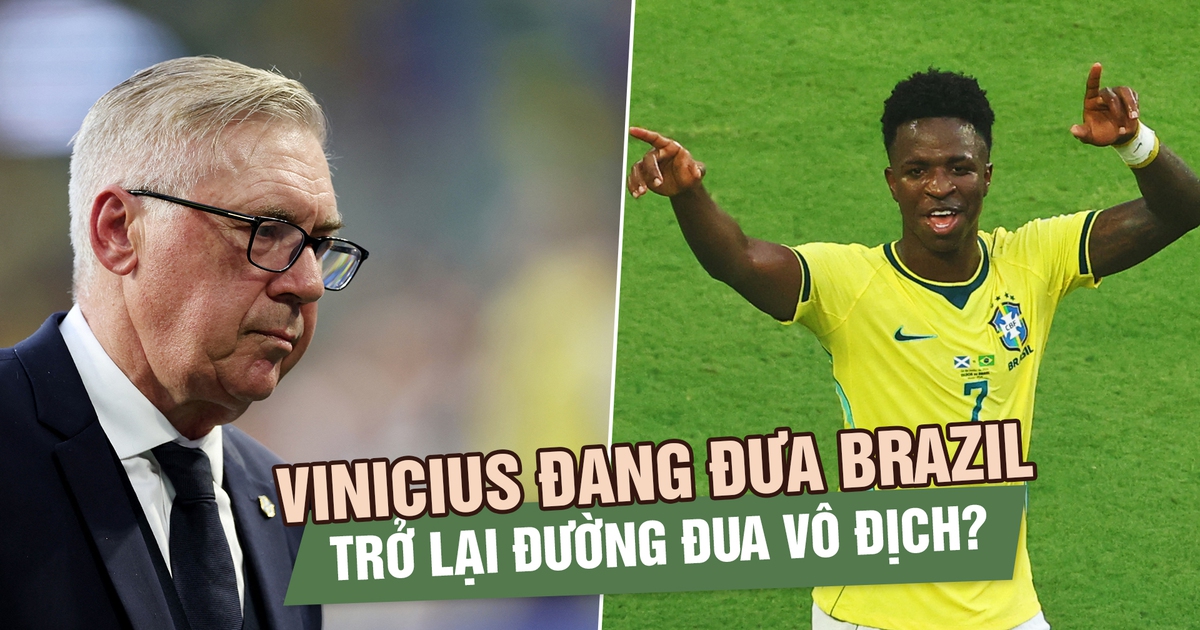 Vinicius Junior đang đưa Brazil trở lại đường đua vô địch?
