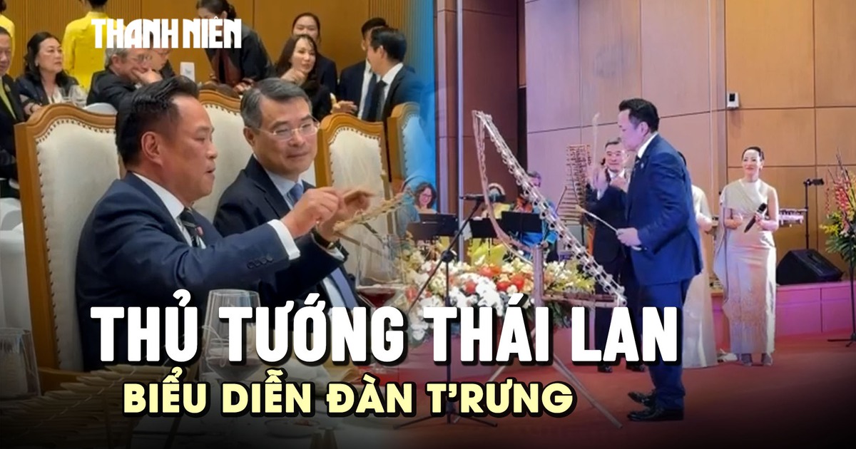 Thủ tướng Thái Lan gây bất ngờ khi biểu diễn đàn T’rưng