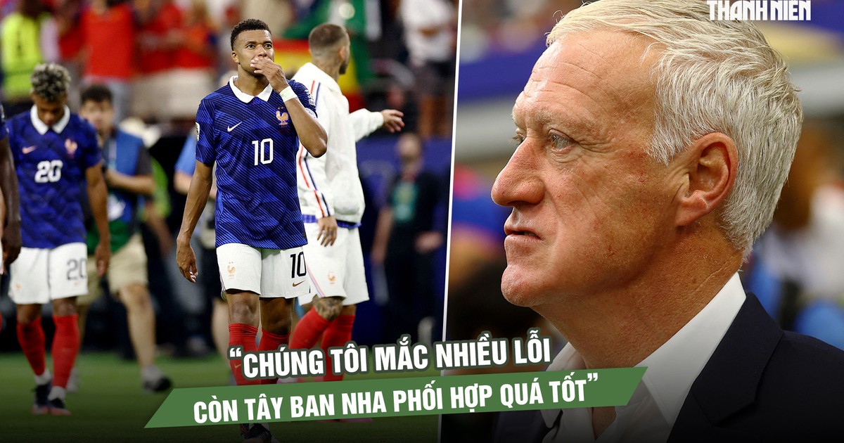HLV Deschamps trách Pháp mắc nhiều lỗi: 'Chúng tôi thi đấu dưới phong độ'