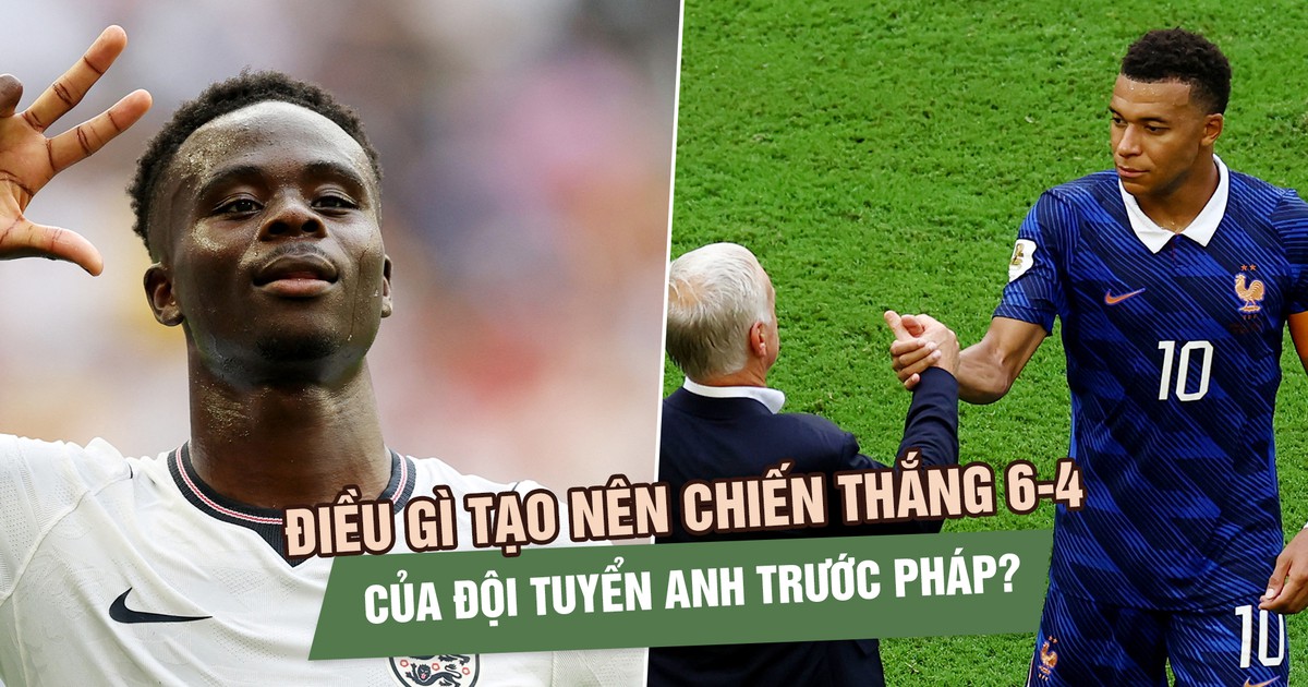 Điều gì tạo nên chiến thắng 6-4 của đội tuyển Anh trước Pháp?