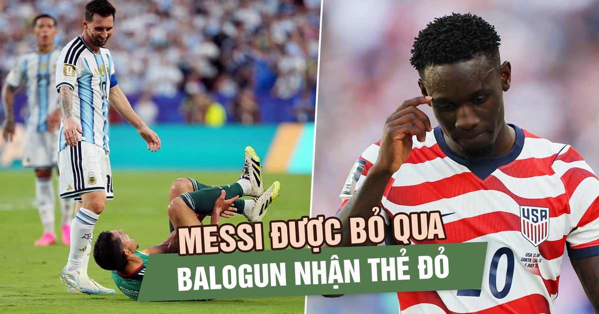 Cùng một lỗi nhưng Messi được bỏ qua, Balogun nhận thẻ đỏ: FIFA gây tranh cãi ở World Cup 2026