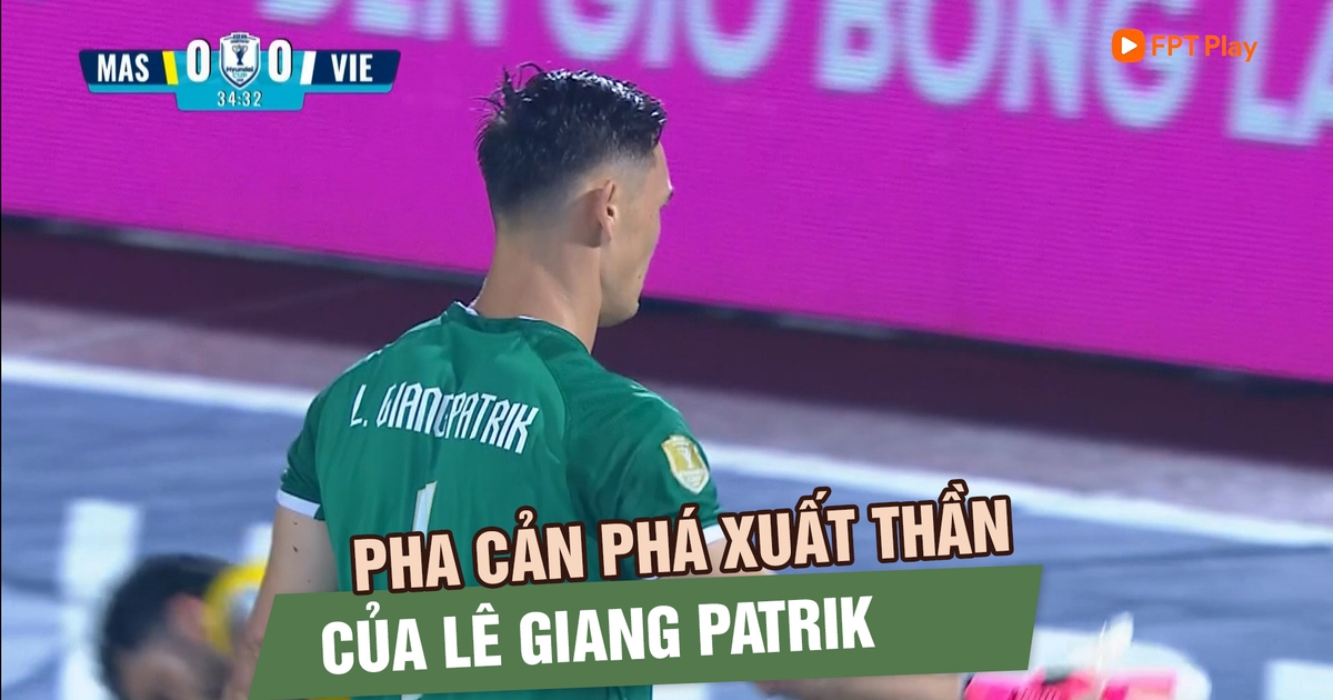 Pha cản phá xuất thần của Lê Giang Patrik lọt tốp ấn tượng nhất bán kết ASEAN Cup 2026