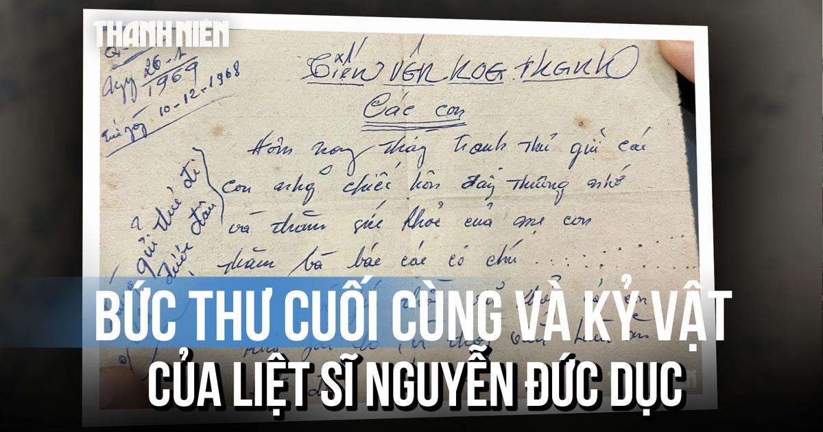 Xúc động bức thư cuối cùng của người lính và lời hẹn ngày thống nhất Tổ quốc