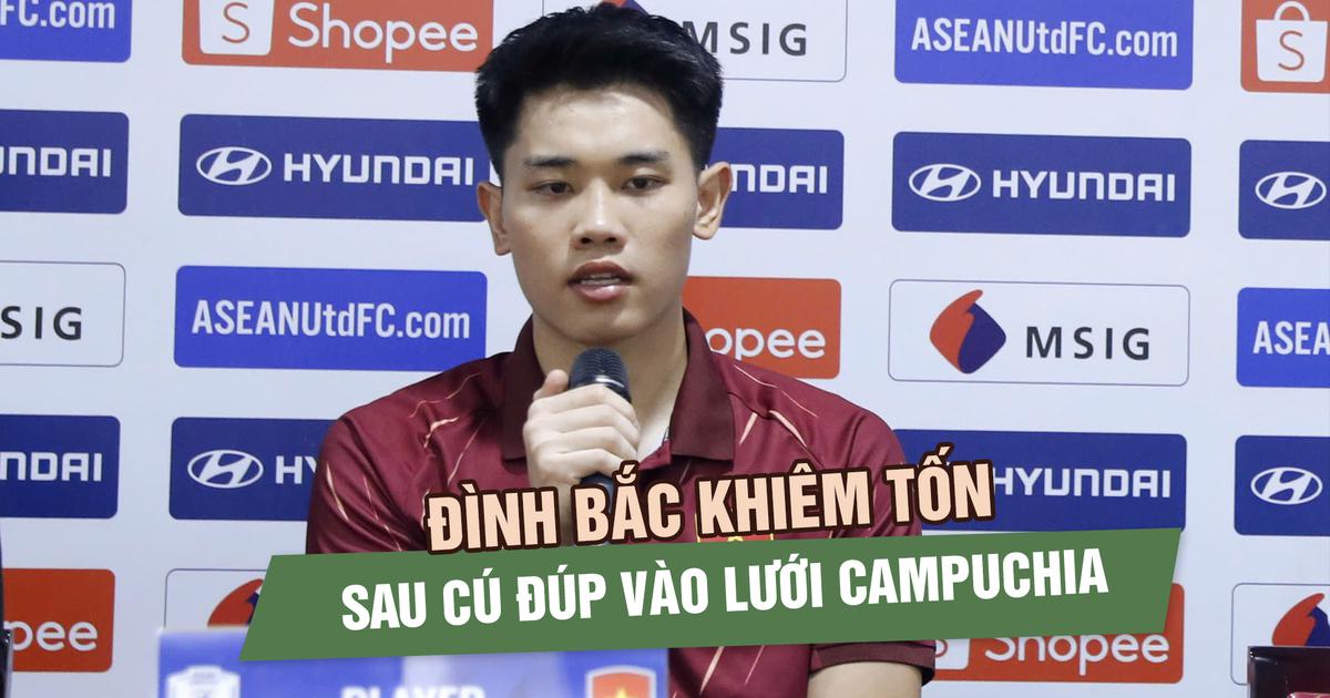 Đình Bắc bứt tốc trên đường đua vua phá lưới, khiêm tốn sau cú đúp vào lưới Campuchia