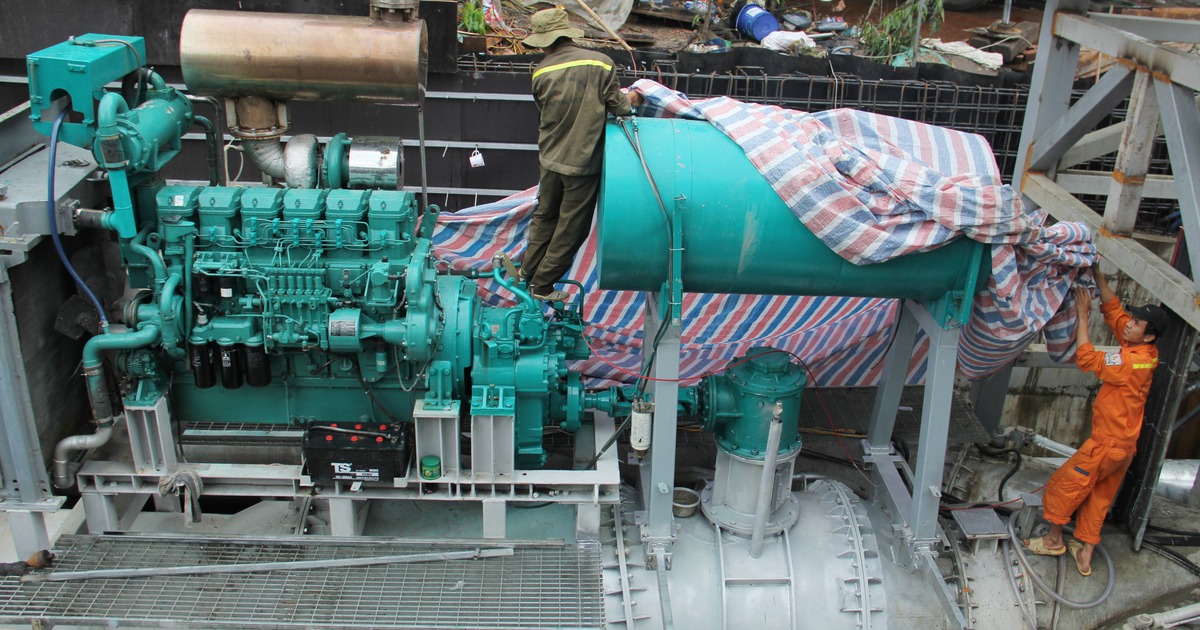 'Siêu máy bơm' đường Nguyễn Hữu Cảnh chưa hoạt động vì trục trặc không ai ngờ tới