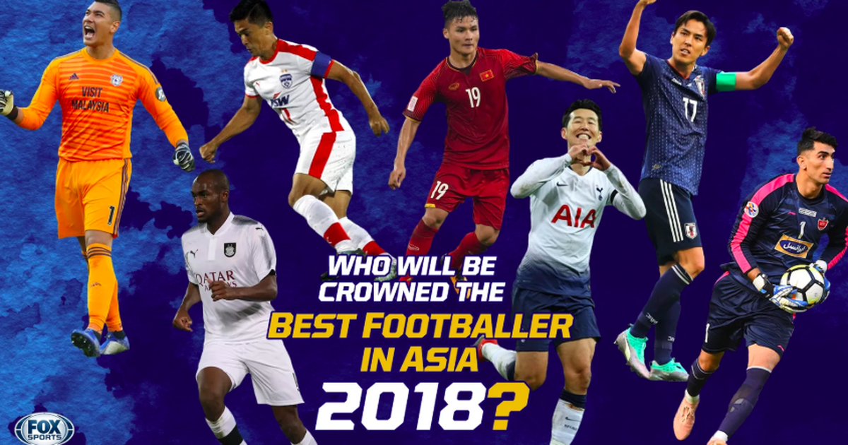 Quang Hải tranh giải Cầu thủ xuất sắc châu Á cùng Son Heung-min