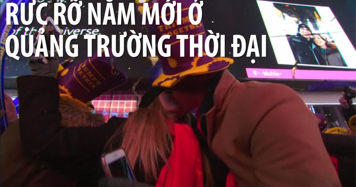 Gần 2 triệu người đón năm mới ở Quảng trường Thời đại