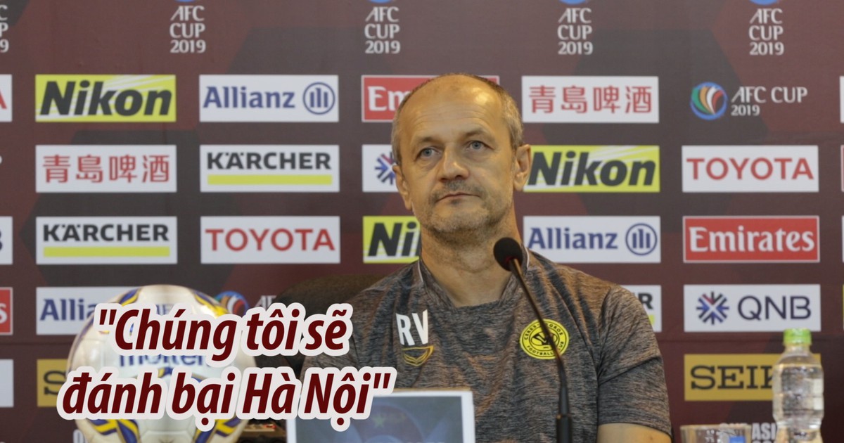 HLV của Ceres Negros lên dây cót tinh thần trước trận gặp Hà Nội