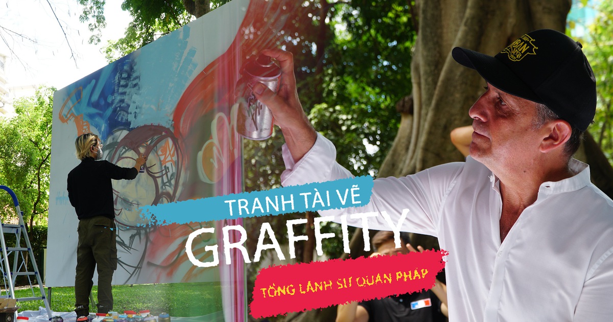 Giới trẻ tranh tài vẽ graffiti tại Tổng Lãnh sự quán Pháp tại TP.HCM