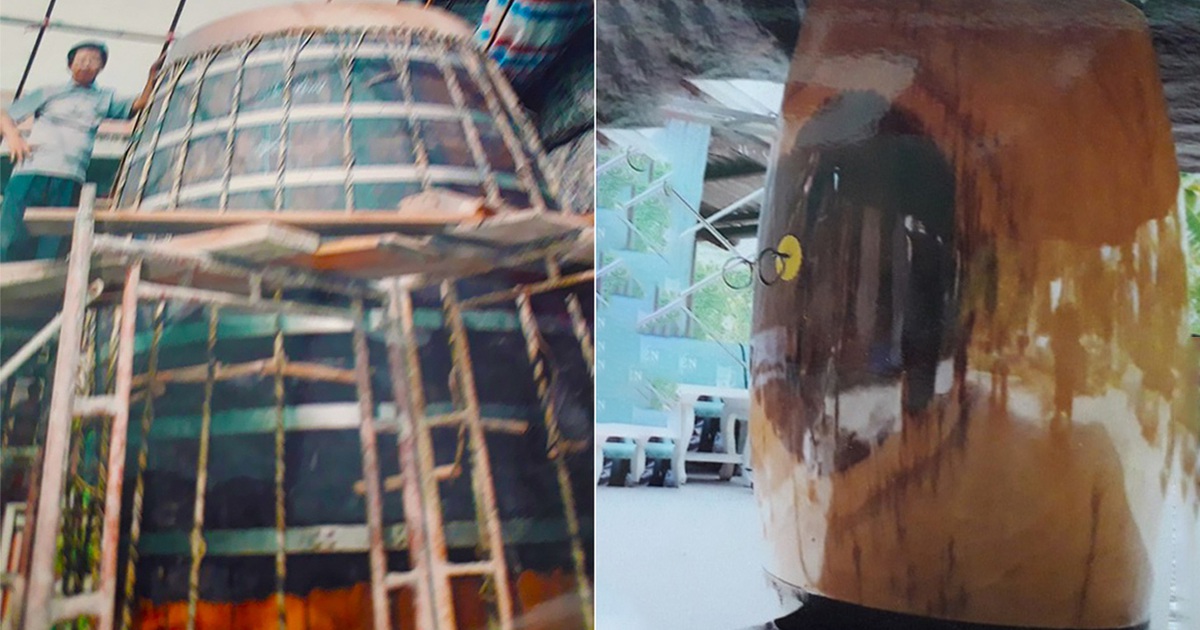 Độc đáo chiếc trống đại được tuyển từ da 64 con trâu