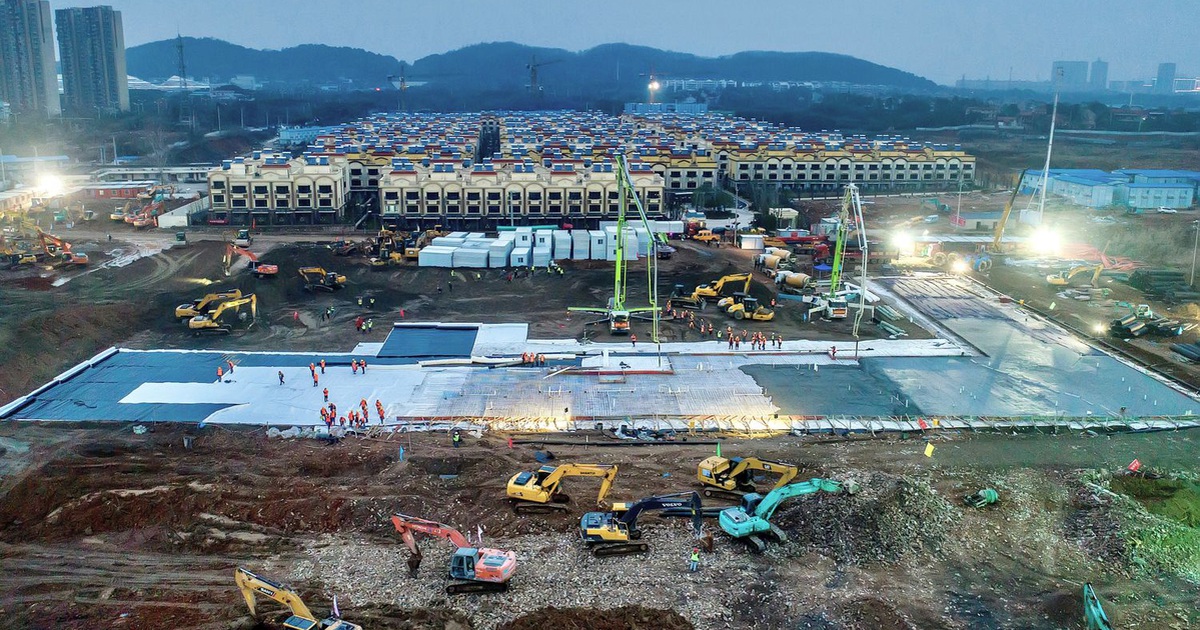 Trung Quốc xây bệnh viện trong 9 ngày để chống vi rút corona