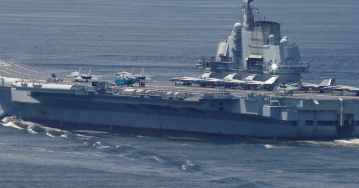 Tàu sân bay Liêu Ninh tập trận ngoài khơi Đài Loan