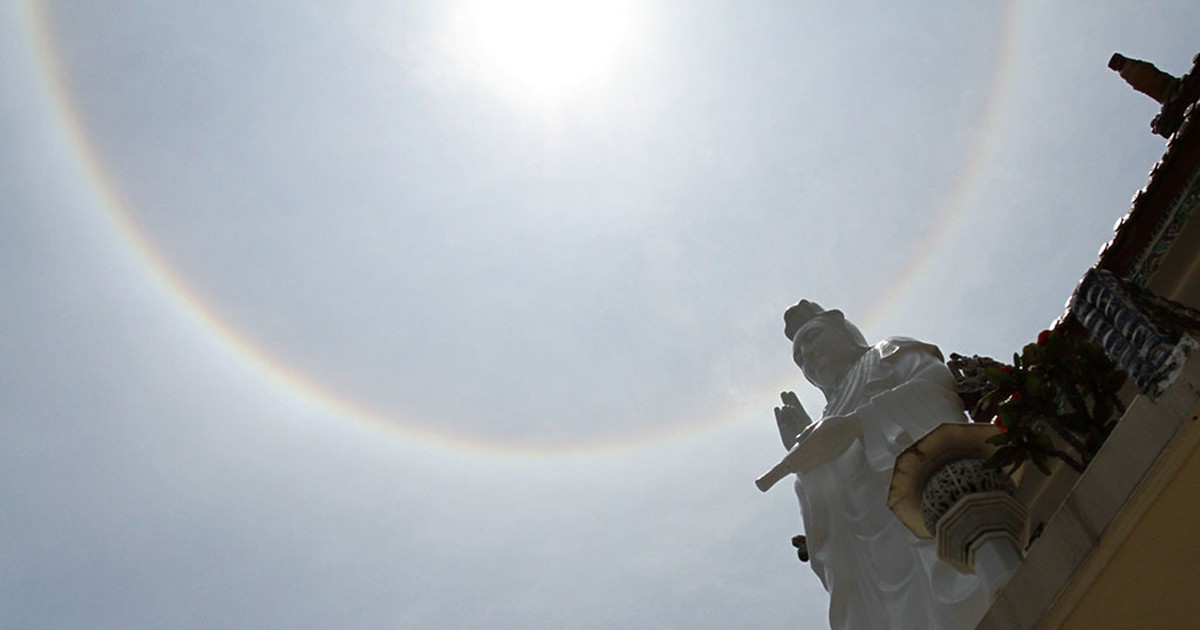 Kỳ thú ‘quầng mặt trời’ tại Huế và Quảng Nam