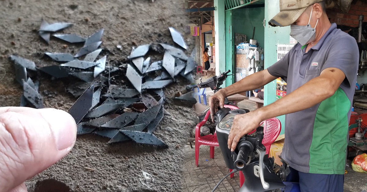 Thợ sửa xe gần cầu vượt Tỉnh lộ 10 gọi nạn “đinh tặc” là tội ác