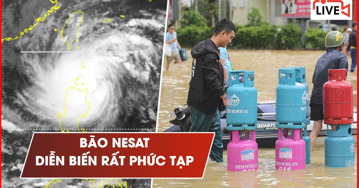 TRỰC TIẾP: Bão Nesat đang mạnh lên | miền Trung thiệt hại nặng vì mưa lũ