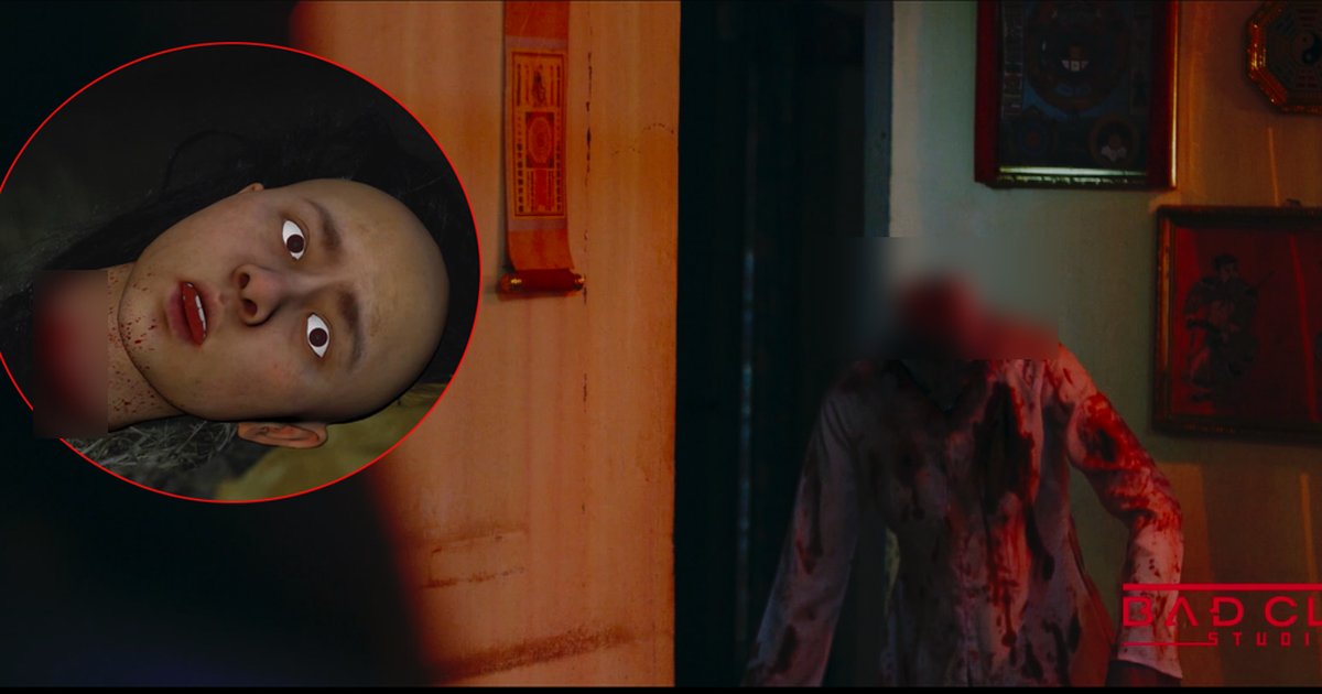 'Chuyện ma gần nhà' tung clip hé lộ kỹ xảo cảnh chặt đầu, tạt axít'