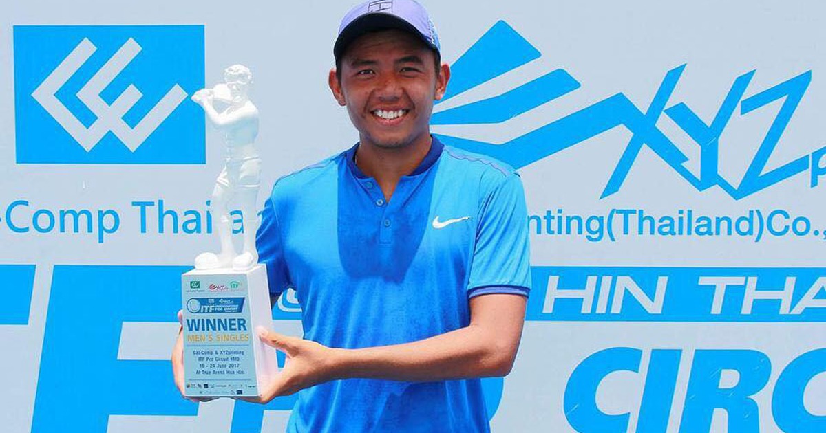 Lý Hoàng Nam ngược dòng vô địch giải quần vợt nhà nghề Thái Lan F3 Futures