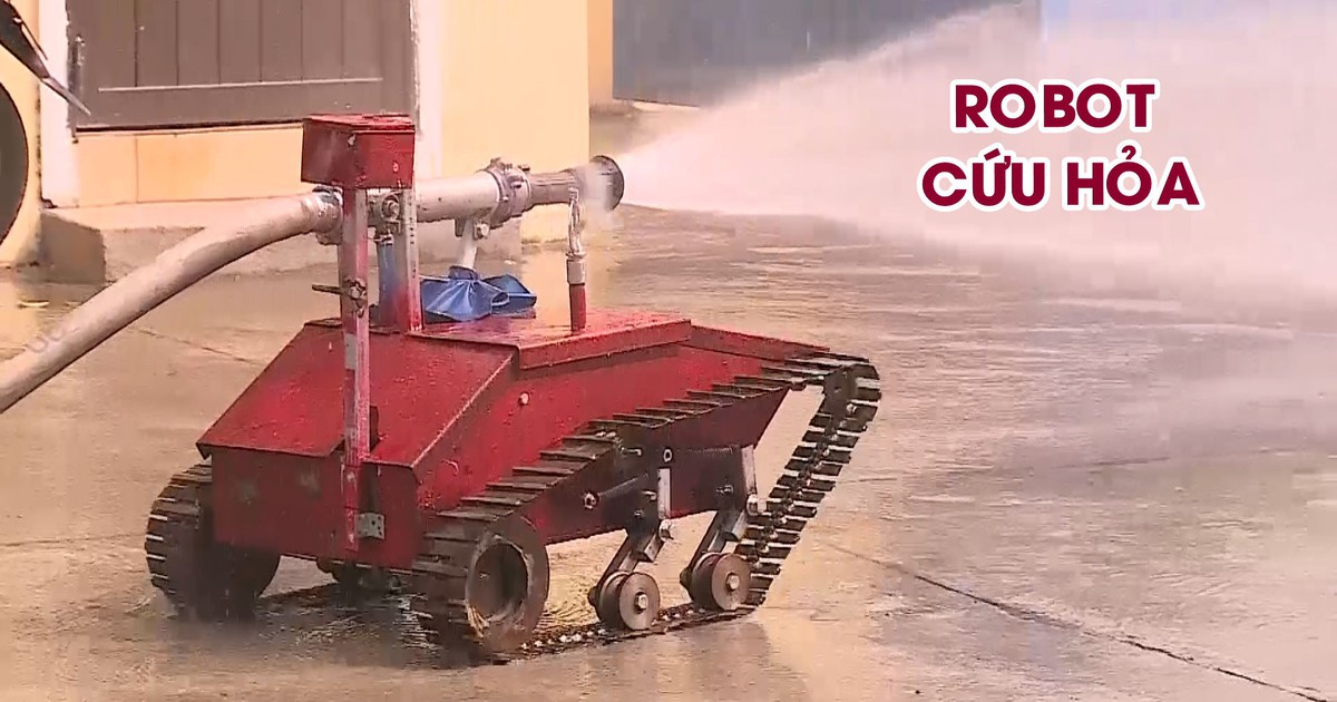 Robot cứu hỏa, sáng chế độc đáo của 2 học sinh trung học