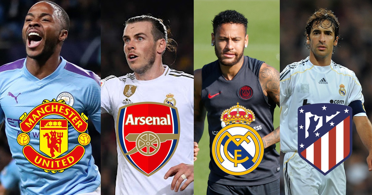 Lạ lùng Sterling mê Man U, Bale thích Arsenal, Neymar hâm mộ Real, Raul yêu ATM...