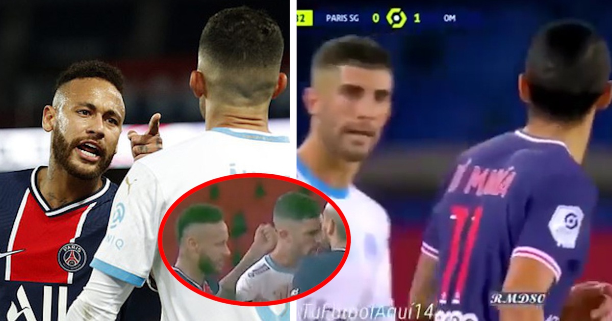 Xem kĩ cảnh Neymar đánh nguội, Di Maria bị tố phun nước bọt dù vừa hết Covid-19
