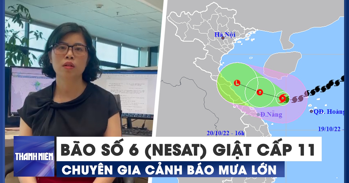 Bão số 6 (bão Nesat) gió giật cấp 11, chuyên gia cảnh báo điều gì?