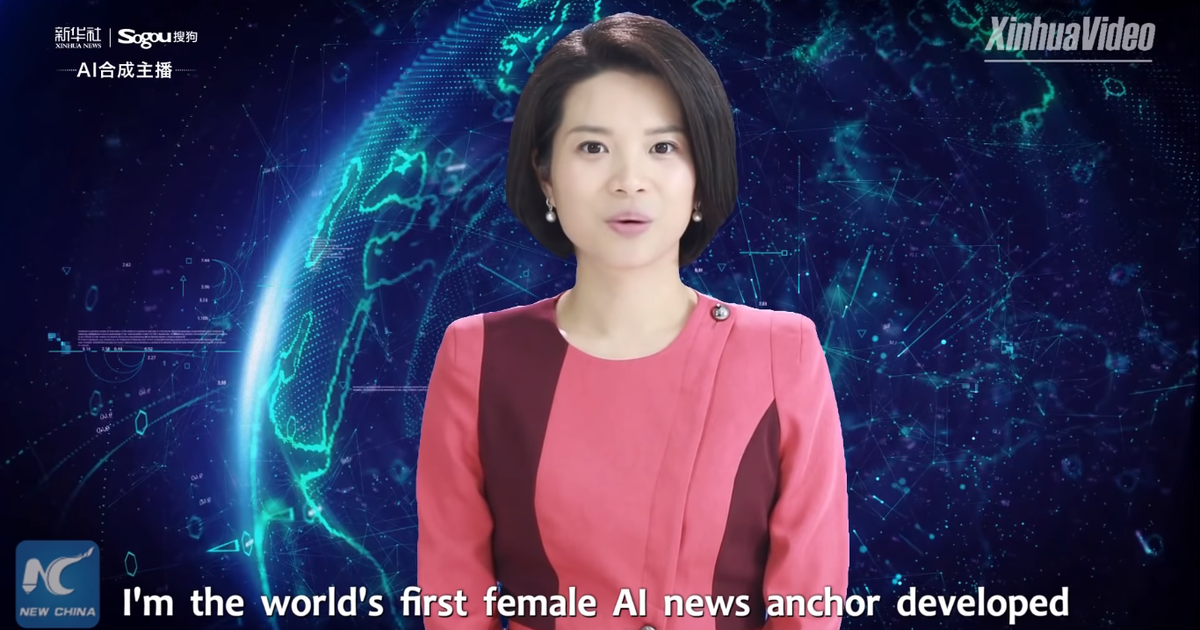 Tân Hoa xã tung robot AI dẫn chương trình