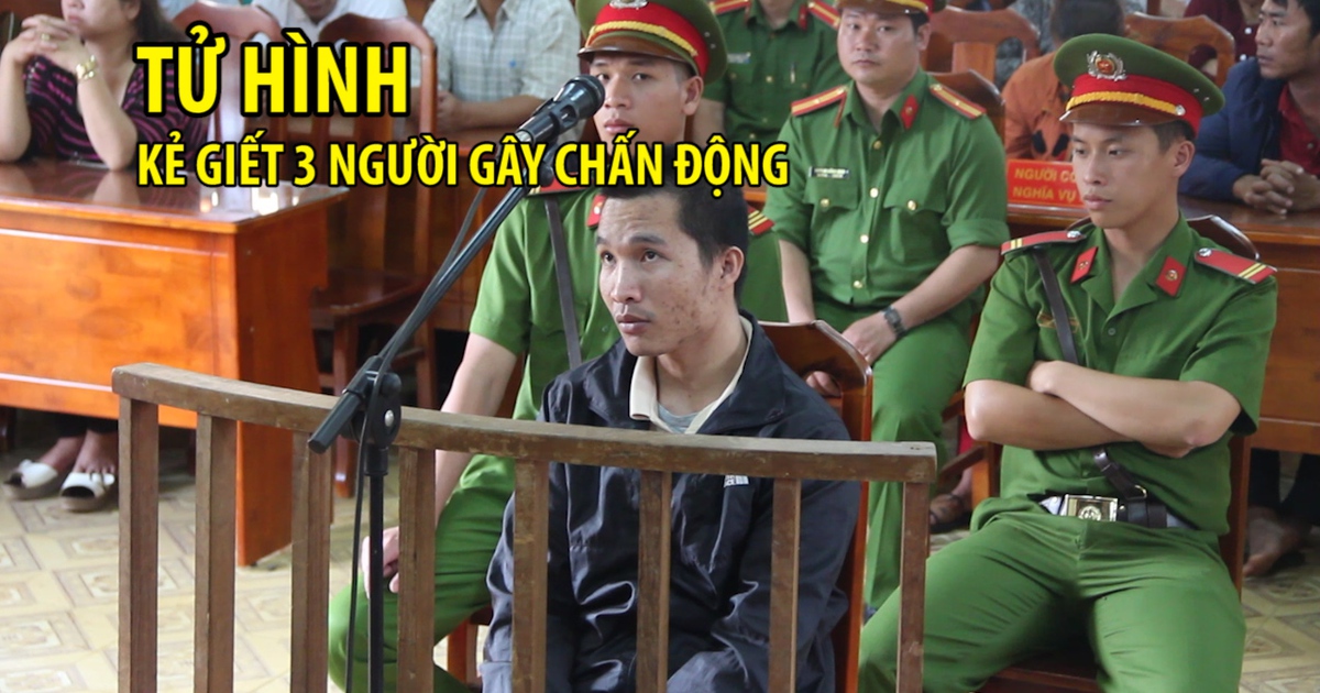 Tuyên án tử hình bị cáo giết tài xế taxi và vợ chồng bạn thân