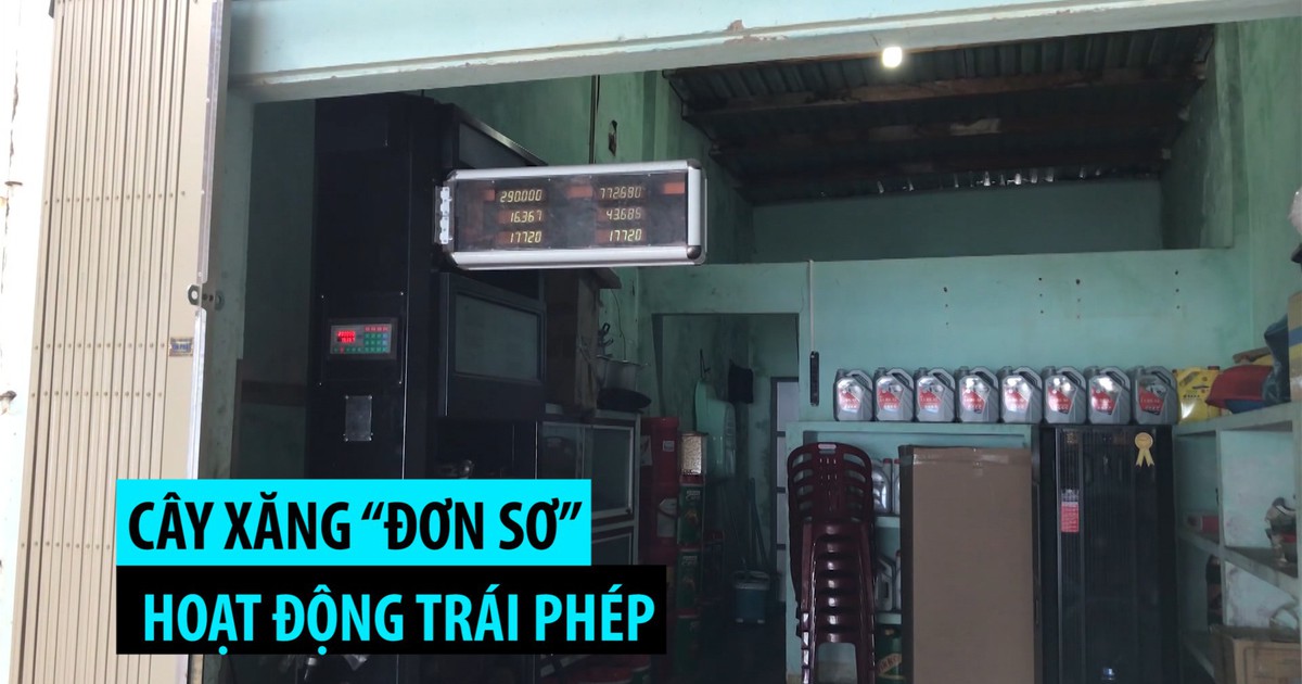 Cây xăng “đơn sơ” hoạt động trái phép trong thôn Vũng Rô đông đúc