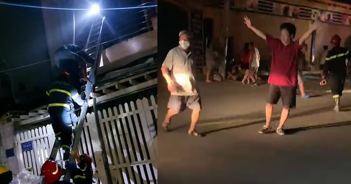 Thót tim cảnh giải cứu nạn nhân trong vụ cháy tiệm bánh ở Thủ Đức