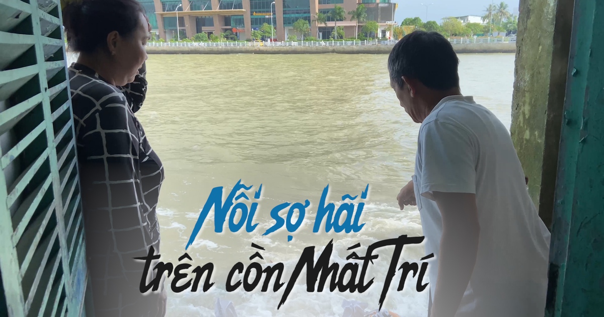 Hoang mang, lo sợ sóng đánh sập nhà trên cồn Nhất Trí ở Nha Trang