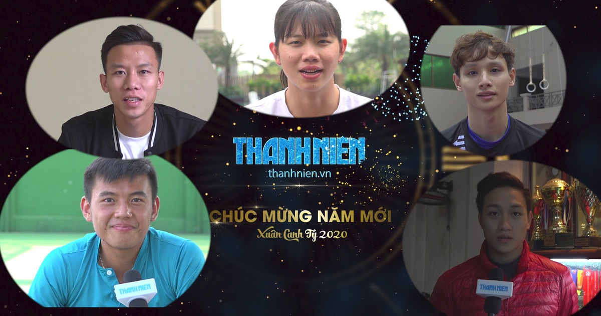 VĐV chúc mừng năm mới độc giả, khán giả của báo Thanh Niên