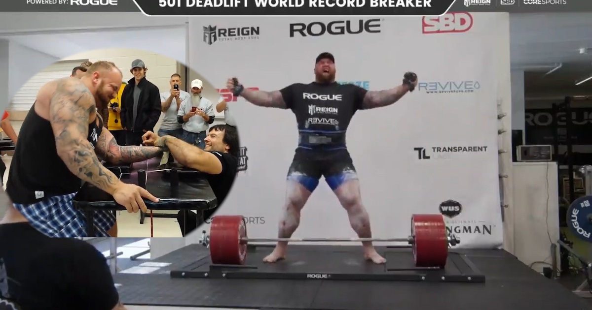 “Ngọn núi” khỏe nhất thế giới nâng 501 kg từng thua trắng ở môn vật tay