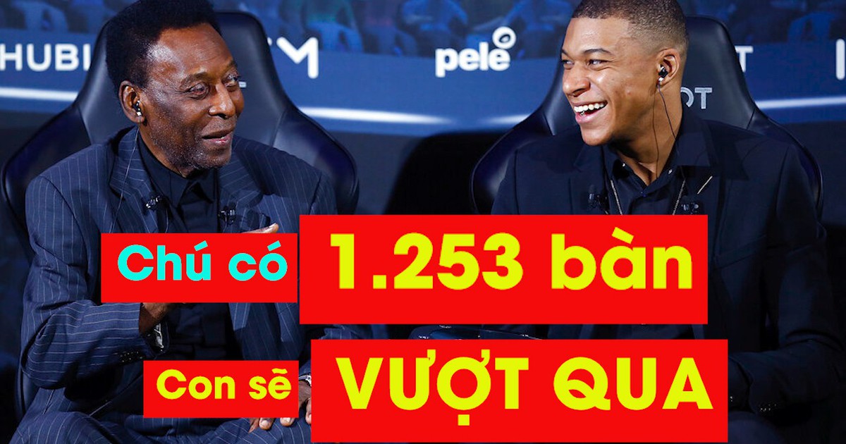 Mbappe tuyên bố sẽ phá kỷ lục 1.235 bàn của Pele