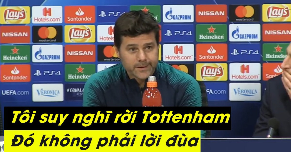 HLV Pochettino bất ngờ ám chỉ việc từ chức tại Tottenham