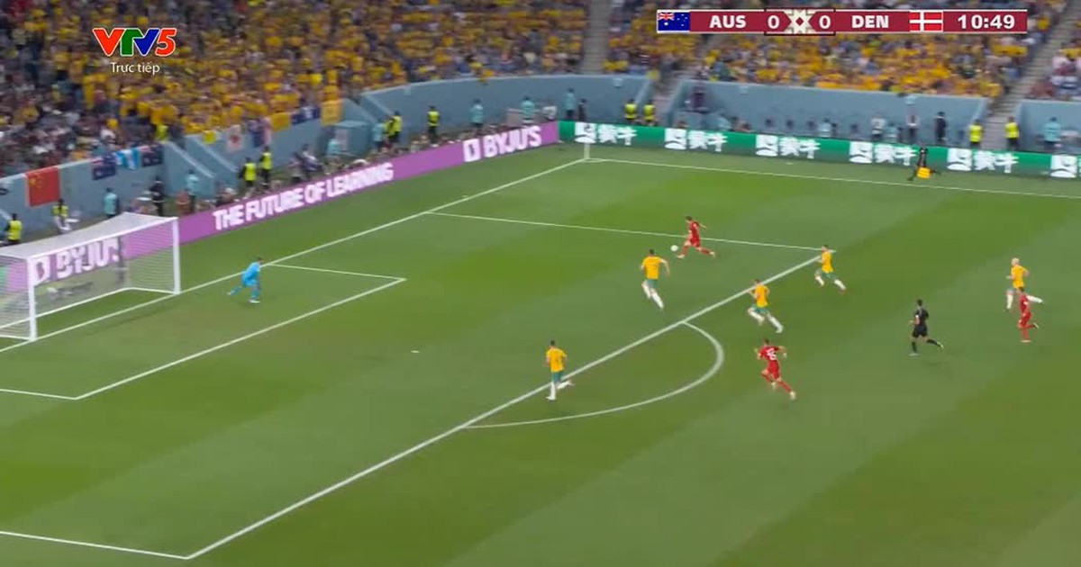 Highlights: Đan Mạch 0-1 Úc